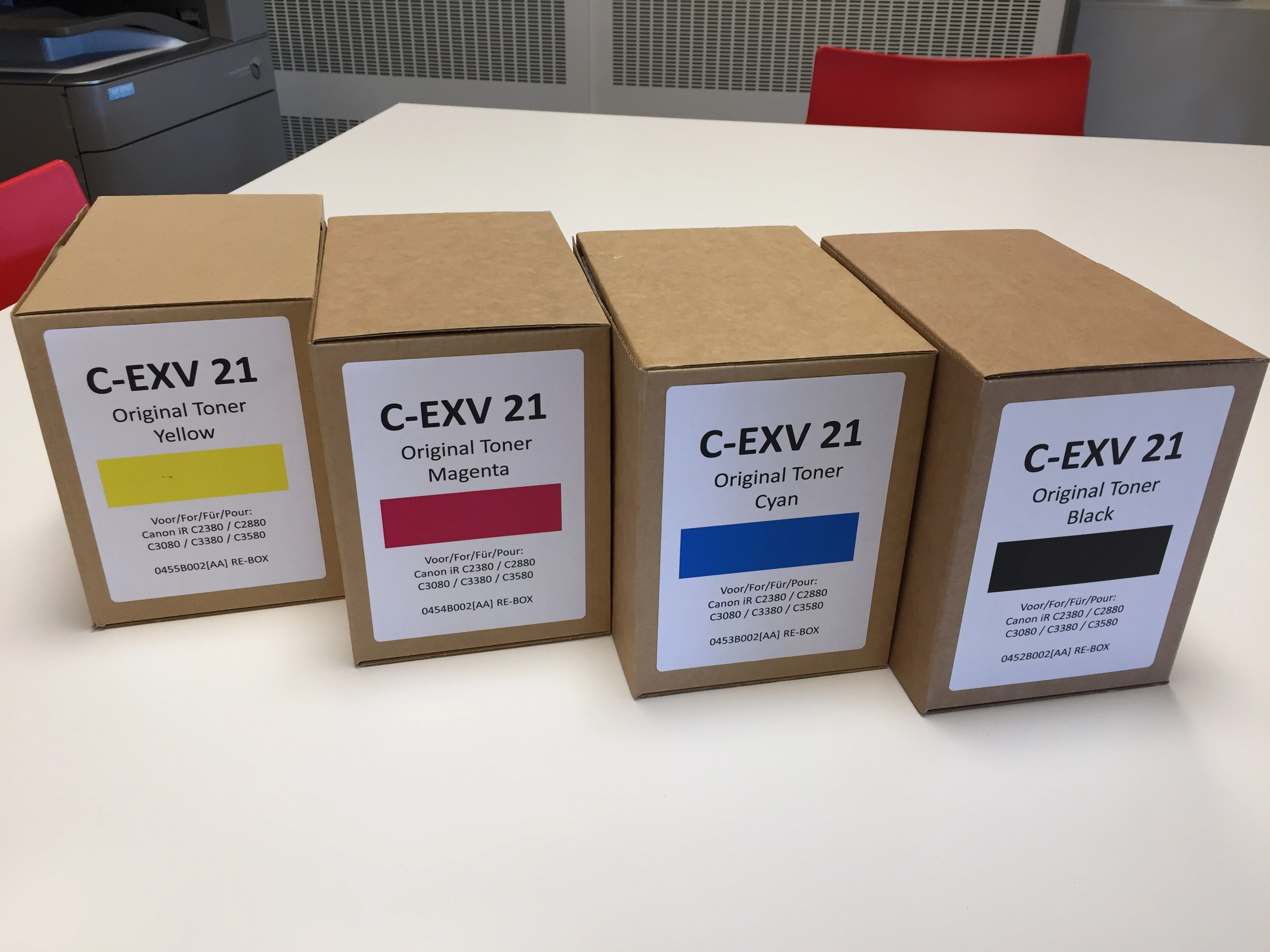 Een Toner set Canon C-EXV21 4 stuks koop je bij VDP Office